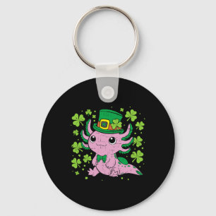 Süßer Axolotl Kawaii Leprechaun St Patricks Day Sa Schlüsselanhänger