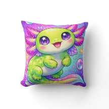 Süßer Axolotl-Pastell-Fantasy-Kawaii-Kreatur-Kunst