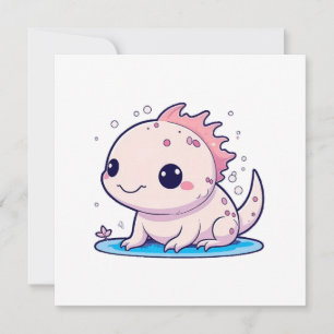 süßer Axolotl-Philosoph Einladung