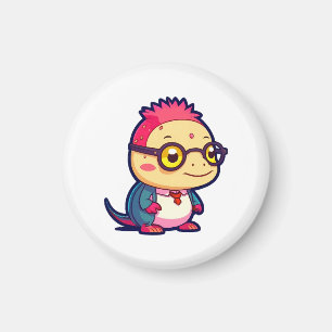 süßer Axolotl-Philosoph Magnet