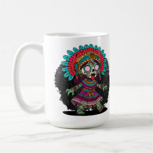Süßer Azteken-Zombie Kaffeetasse
