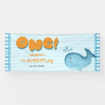 Süßer Baby Blauwal 1. Geburtstag
