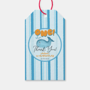 Süßer Baby Blauwal 1. Geburtstag Geschenkanhänger