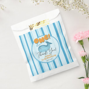 Süßer Baby Blauwal 1. Geburtstag Geschenktütchen