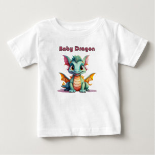 Süßer Baby-Drache – Zauberhaftes Fantasy-T-Shirt Baby T-shirt
