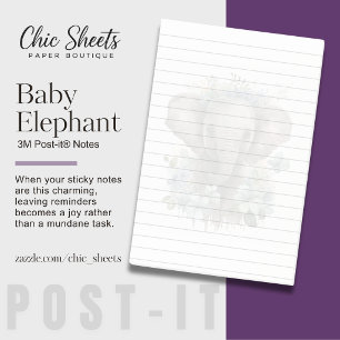 Süßer Baby-Elefant 3M Post-it® Notizen