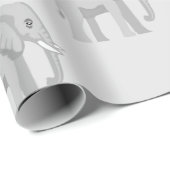 Süßer Baby Elefant am See Whimsical Geburtstag Geschenkpapier (Rolleneckpunkt)