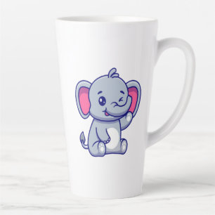 Süßer Baby-Elefant Sitzender Cartoon-23800 Milchtasse