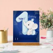 Süßer Baby-Elefant zum ersten Geburtstag Acrylschild (Hochzeit)