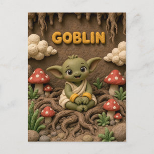 Süßer Baby-Goblin, Mythisch Postkarte