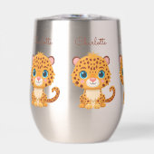 Süßer Baby-Leopard-Safari-Tier-Kinder-Wassertumble (Vorderseite)