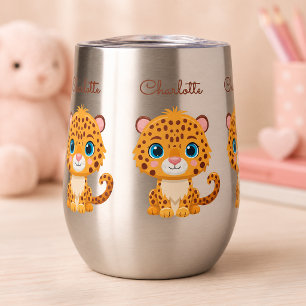 Süßer Baby-Leopard-Safari-Tier-Kinder-Wassertumble