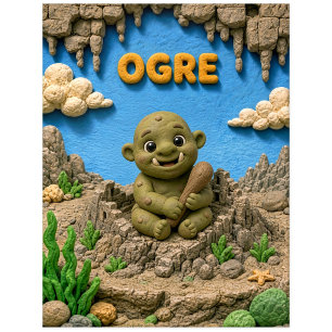 Süßer Baby-Oger, Mythisch Postkarte