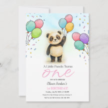 Süßer Baby-Panda-Ballon zur 1. Geburtstagsfeier Ro