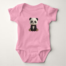 Süßer Baby-Panda-Body