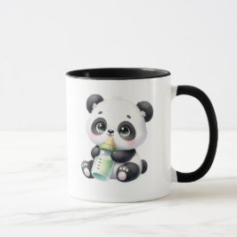 Süßer Baby-Panda mit Bambus-Kaffeetasse | Liebensw Tasse