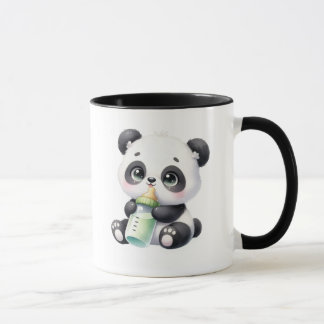 Süßer Baby-Panda mit Bambus-Kaffeetasse | Liebensw Tasse
