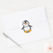 Süßer Baby-Pinguin "Danke" Aufkleber (Umschlag)