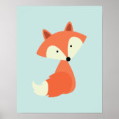 Süßer Baby Rotfuchs Poster (Vorne)