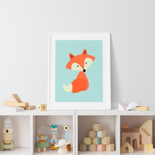 Süßer Baby Rotfuchs Poster