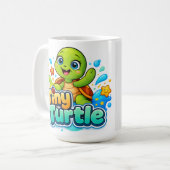 Süßer Baby-Schildkröte Kaffeetasse (Vorderseite Links)