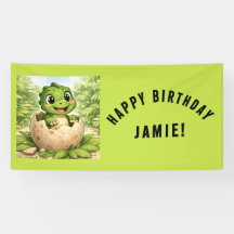 Süßer Baby-Schlüpfling-Dinosaurier-Geburtstag
