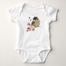 Süßer Baby-Vogel-Strampler