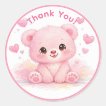 Süßer Babybär Mädchen Rosa Geburtstag