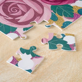 Süßer Babyfuchs mit Blumen Puzzle (Seite)