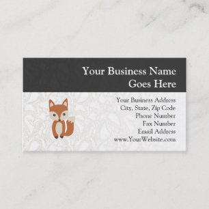 Süßer Babyfuchs Visitenkarte
