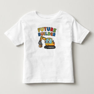 Süßer Bagger Zukunftsbauer Kleinkind T-shirt