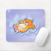 Süßer Bär auf der Wolke Mousepad (Mit Mouse)