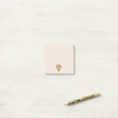 Süßer Bär Barista Post-it Klebezettel (Auf Schreibtisch)