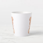 Süßer Bär, der eine Kaffee-Tasse umarmt Milchtasse (Vorderseite)