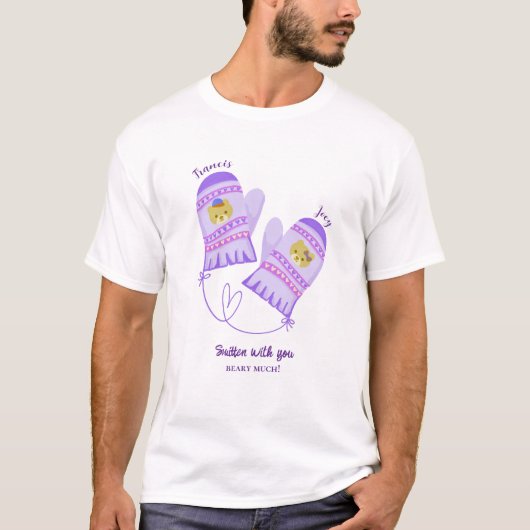 Süßer Bär, der sich in dich verliebt hat Personali T-Shirt (Vorderseite)