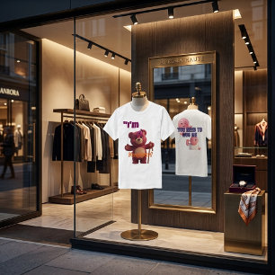 Süßer Bär & Emoji Umarmer T-Shirt DU MUSST MICH