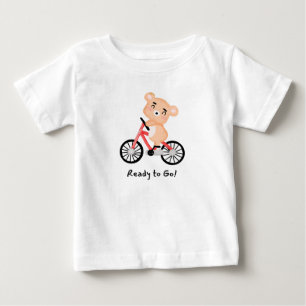 Süßer Bär fährt Fahrrad – Fertig zum Losfahren Kin Baby T-shirt