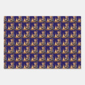 Süßer Bär Geschenkpapier Flachblatt Set von 3 (Vorderseite)