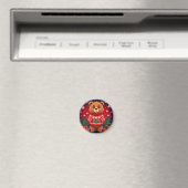 Süßer Bär im Weihnachtspullover Magnet (In Situ (Geschirrspüler))