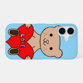 Süßer Bär iPhone 16 Hülle (Rückseite (Horizontal))