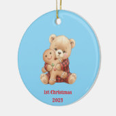 Süßer Bär Keramik Ornament (Links)