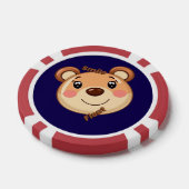 Süßer Bär lächelt Pokerchips (Einzeln)