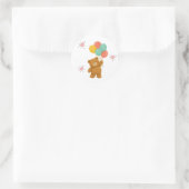 Süßer Bär mit Ballons Aufkleber (Tasche)