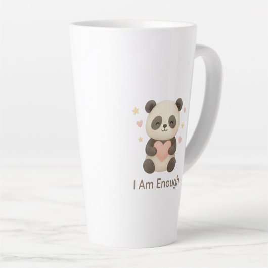 Süßer Bär mit rosa Herz — Ich bin genug Tasse (Rechte Ecke)