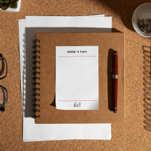 Süßer Bär Müll hier abladen  Post-it Klebezettel