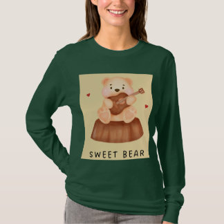 Süßer Bär niedliche Illustration Sweatshirt T-Shirt