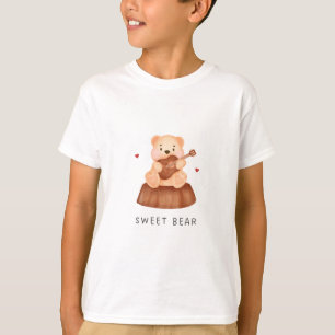 süßer Bär niedlicher Teddybär T-Shirt. T-Shirt