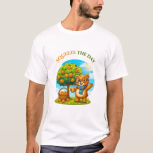 Süßer Bär & Orangenbaum - Nutze den Tag Illustra T-Shirt