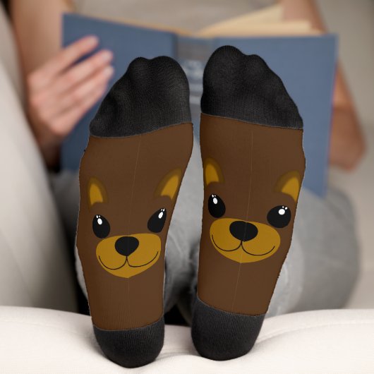 Süßer Bär Socken (Unterseite)