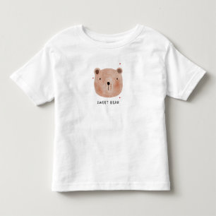 Süßer Bär-T-Shirt für Kleinkinder Minimalistisch Kleinkind T-shirt